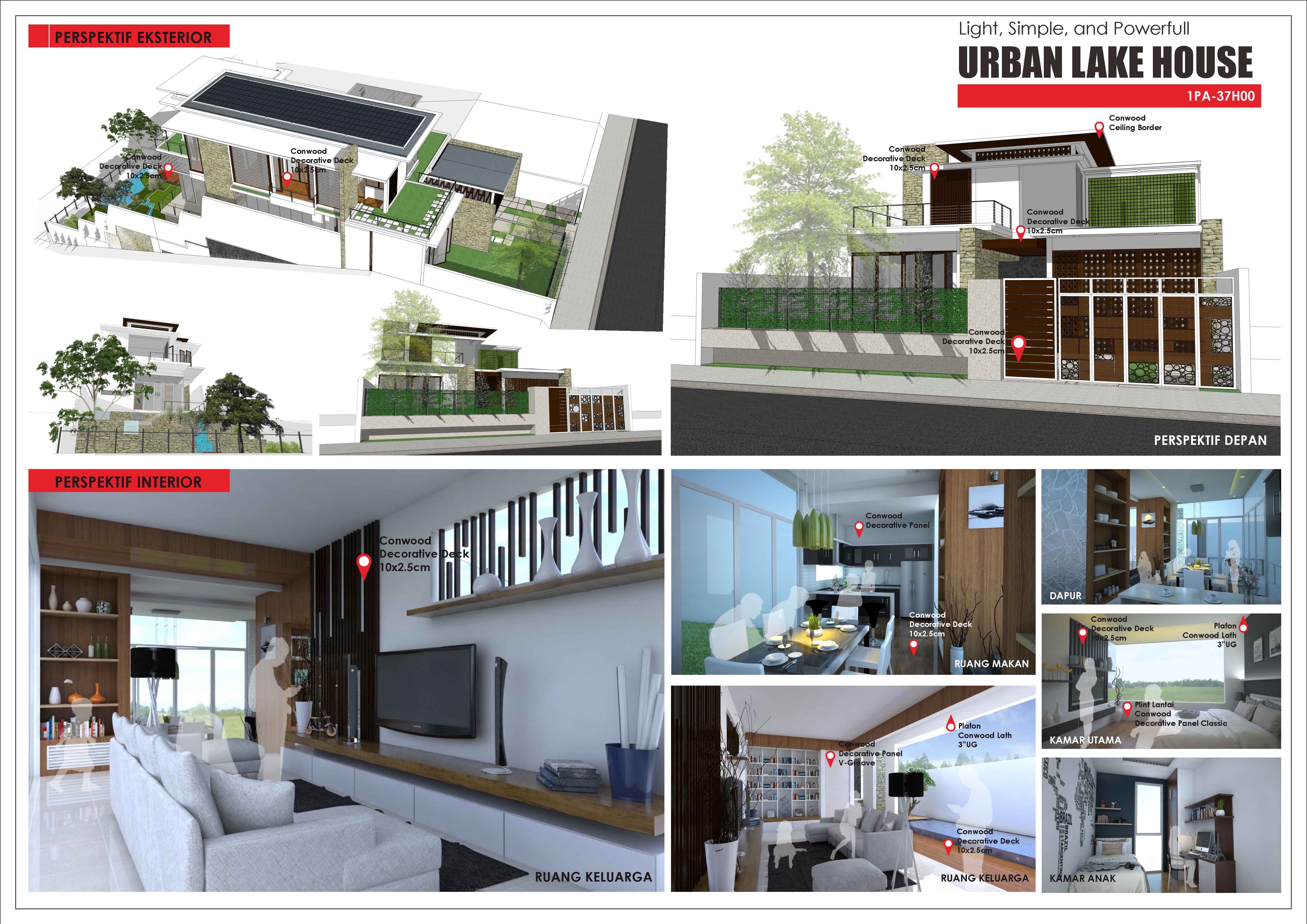 Urban lake House – The Modern Contemporary Design Light, Simple, and Powerfull